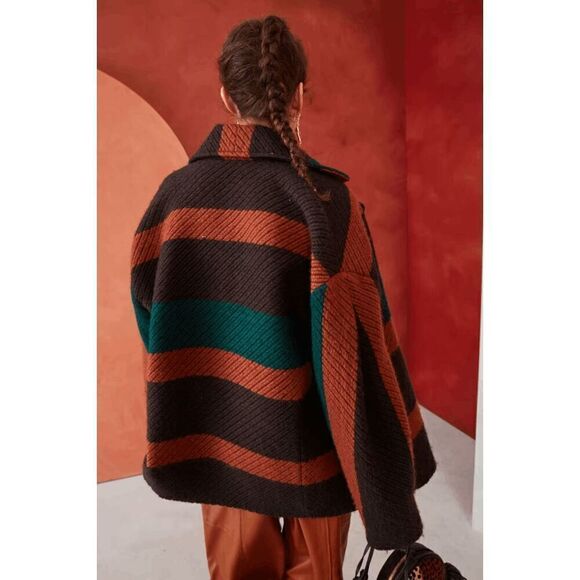 Ulla Johnson Emery‎ Jacket in Forest Double Breasted Brown Green Size Small - Picture 3 of 8